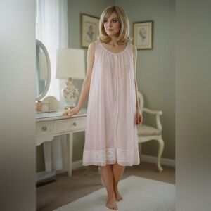 Vintage Gaymode Penney’s, slip dress light pink ,.